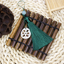 Middle Autumn Lotus Root Piece Retro Flow Susciuzi Diy Handmade Material Mobile Phone Pendant Decoration Car Fragrant Bag Hanging Decoration Pendant Accessories