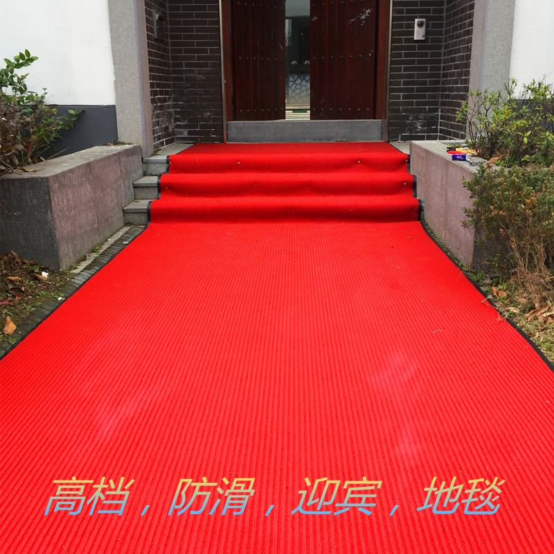 Nhập Mall Hành Lang Đôi Sọc Mã Hóa Rãnh Hiệu Quả Loại Bỏ Bụi Thảm Không trơn trượt Mat Mat PVC Composite Mat