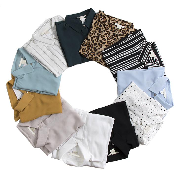 SC549 welfare style classic 11 colors into 2020 new temperament elegant commuting casual loose long-sleeved shirt female