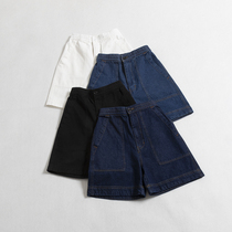 YD248 fitting room denim shorts high waist slim Joker casual jeans designer casual pants