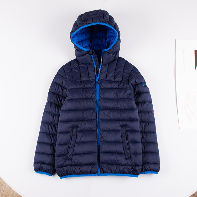 YW1250 children light thin cotton clothing short-to-cap boy girl CUHK children's autumn winter clothing casual warm jacket