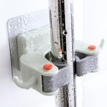 Punch-free mop hook nail-free stainless steel pylons broom mop racks viscose wall-mounted racks mop clips