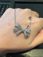 Japan Direct Shopping Graff/Graff Tilda's Bow Platinum Diamond Necklace