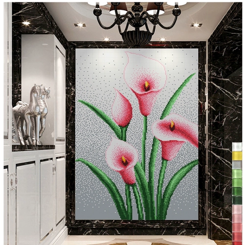 Jia du Fengwei Tu Crystal Glass Mosaic TV Фоновая головоломка загадка на стенах -головоломка популярная зеркало настройка зеркала