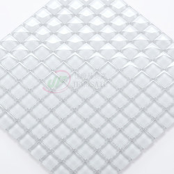 Ultra-White Crystal Glass Mosaic Modern Background Wall Kitchen Bathroom Floor Wall Pool Special Tiles