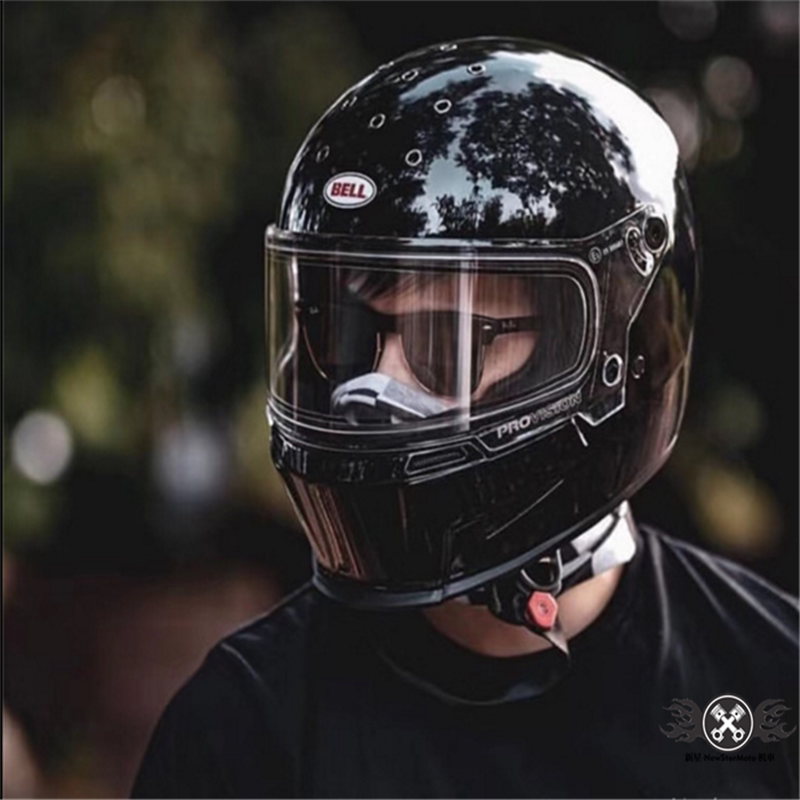 Spot American BELL motorcycle vintage helmet Carbon fiber Harley motorcycle street car full helmet and monk helmet