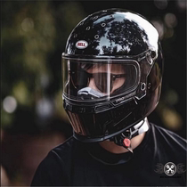 Spot US BELL motorcycle retro helmet Carbon fiber Harley Motorcycle Street car full helmet motorcycle helmet