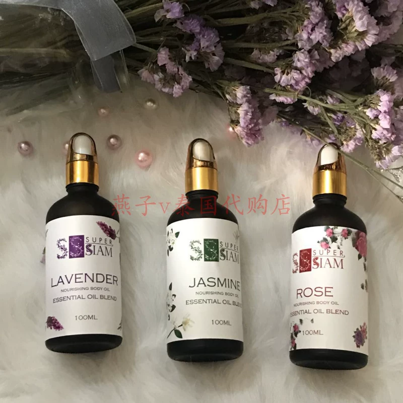 Thái siêu siam hoa hồng, hoa nhài, hoa oải hương hợp chất tinh dầu massage 100ml - Tinh dầu điều trị