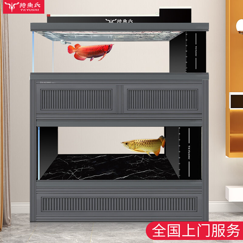 Fish Tank Large Living Room Home 2021 New Custom Office Ultra White Free Water Double Red Dragon Vat Glass