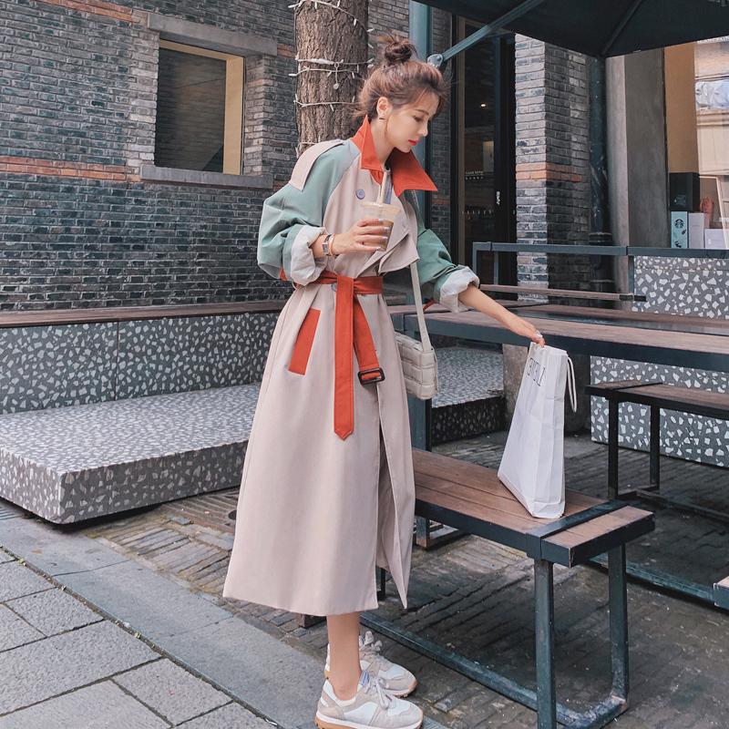 Lecea Alice windbreaker women's mid-length 2022 autumn new temperament popular British style jacket top