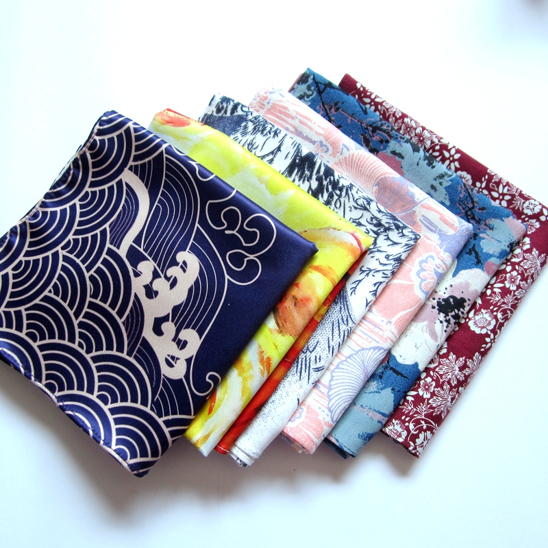Custom oversized handkerchief wrap towel baggage Japanese wind luge Japanese style lunch towel to figure printed patterns