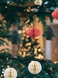 Легкая роскошная рождественская сферическая орнамент рождественская елка подвеска мини -подвеска