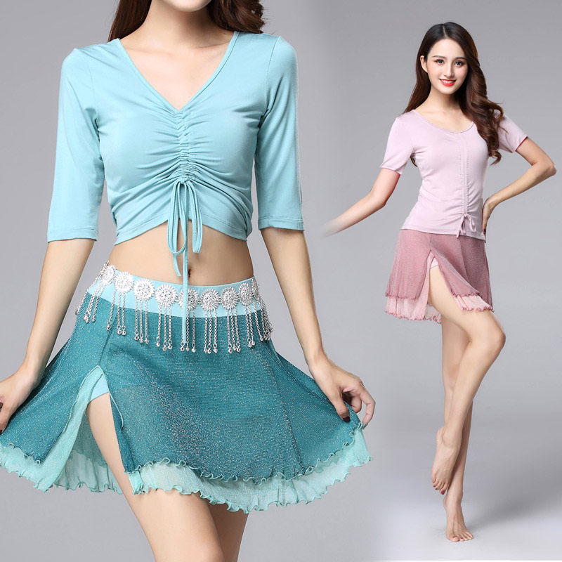 Belly Dance Costume Female New Sexy Short Skirt Sex Basic Training Model Oriental Dance Beginners Summer