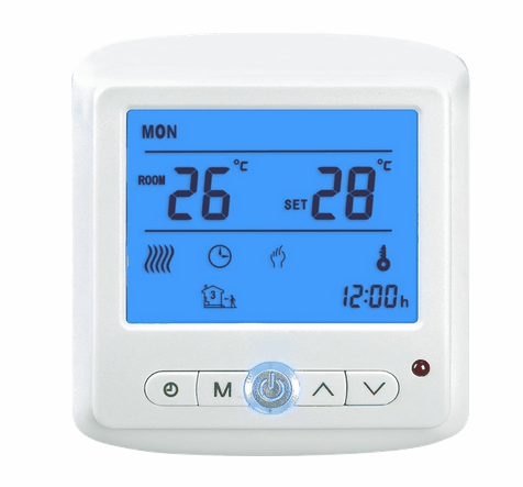 Electric floor heating thermostat Floor heating controller Intelligent thermostat switch Adjustable temperature Electronic thermostat