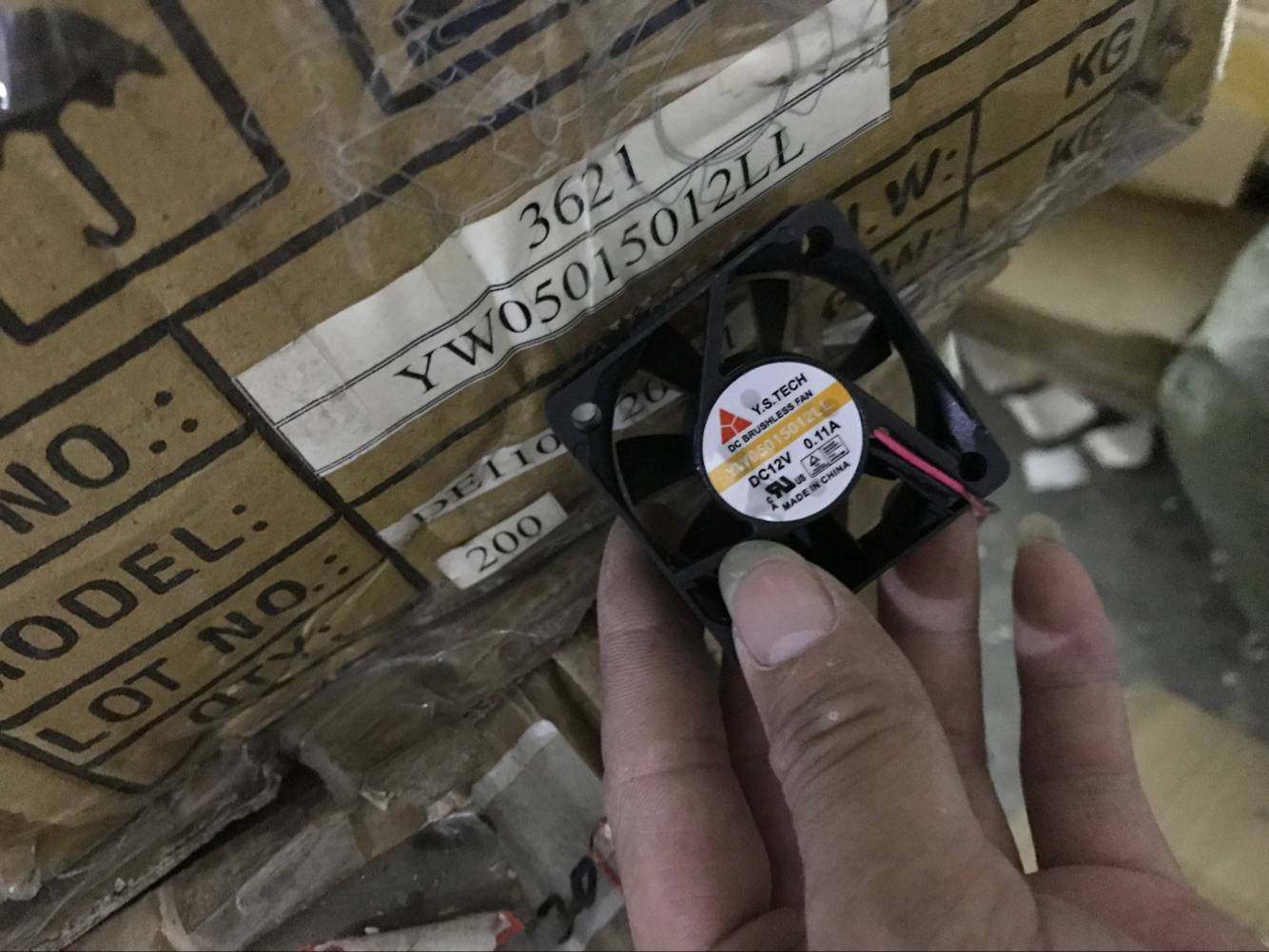 New YW05015012LL 5015 5CM 12V 0 11A two lines of quiet cooling fan