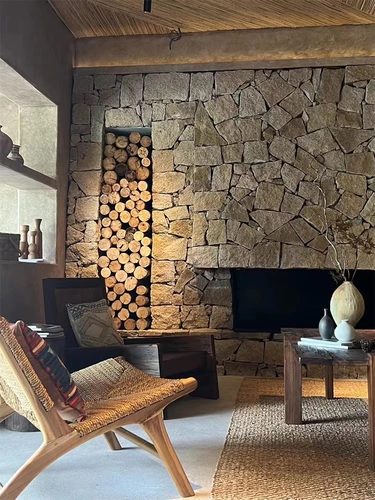 Натуральный камень случайный камень на открытом воздухе нерегулярная пшеница золотая камень внешний кирпич кирпичный двор анти -скользи