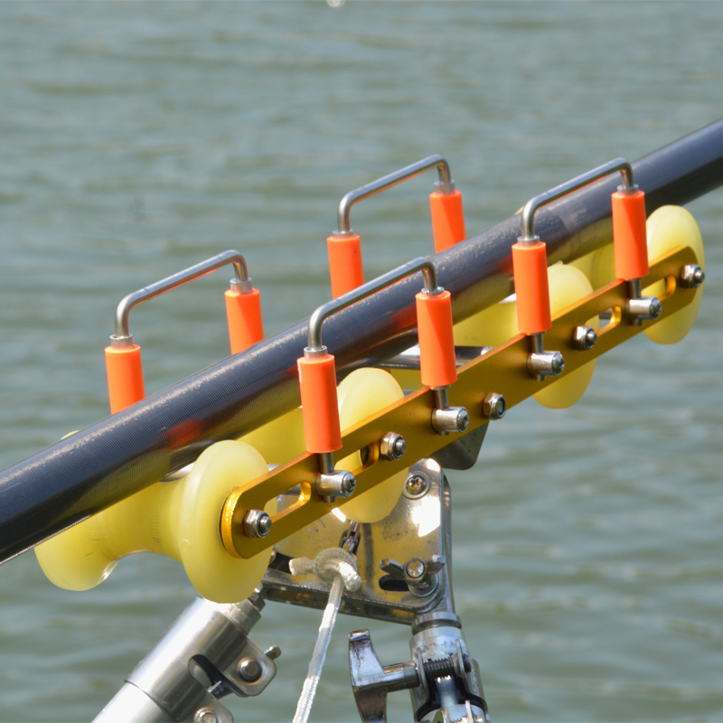 Long gantry Gantry Cannon Fishing Rod holder pulley fit 4 wheel frame head 2 wheels with bearing long lever rack fishing gear accessories