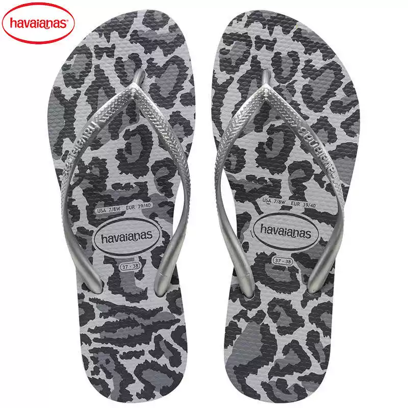Стильные шлепанцы Havaianas, нескользящие тапочки, городской стиль, тонкие strap