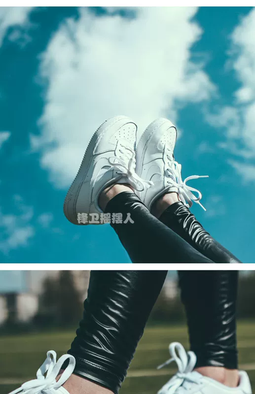  Air Force 1 AF1 All White Air Force Số 1 Giày nam và nữ thông thường 315122-111 - Dép / giày thường