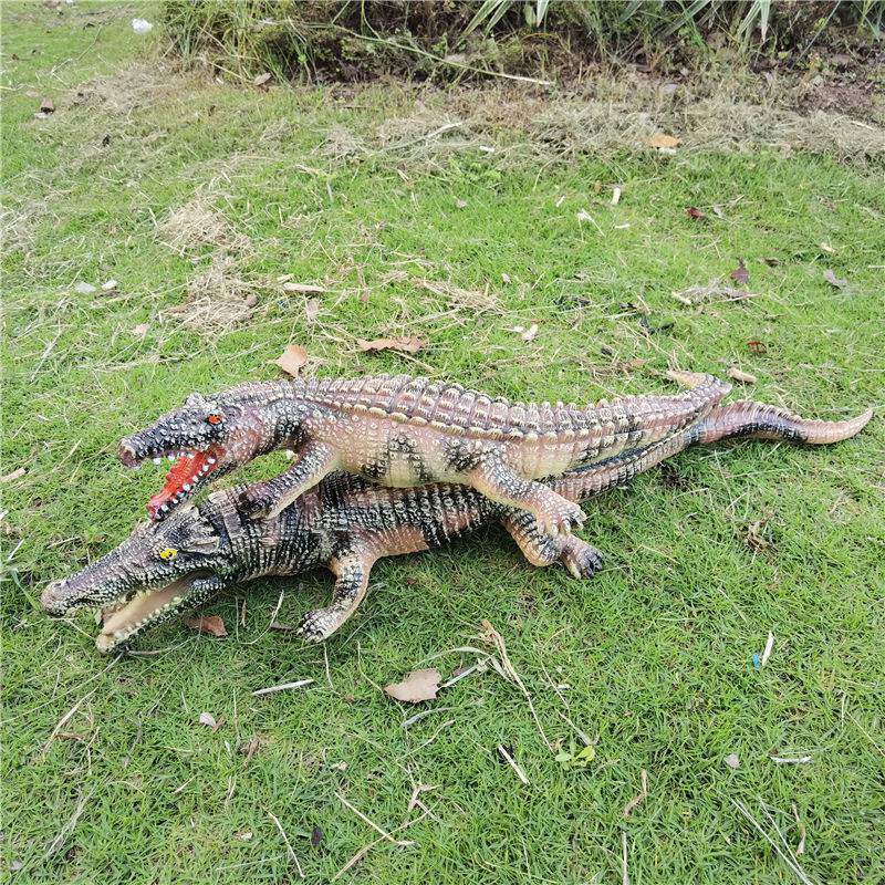 товар из китая 超大号鳄鱼玩具软胶软皮尼罗鳄仿真动物模型认知玩具男礼物7岁8岁 Hikohiro