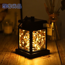 Solar light outdoor household decorative light waterproof garden light LED garden light candle light landscape star light