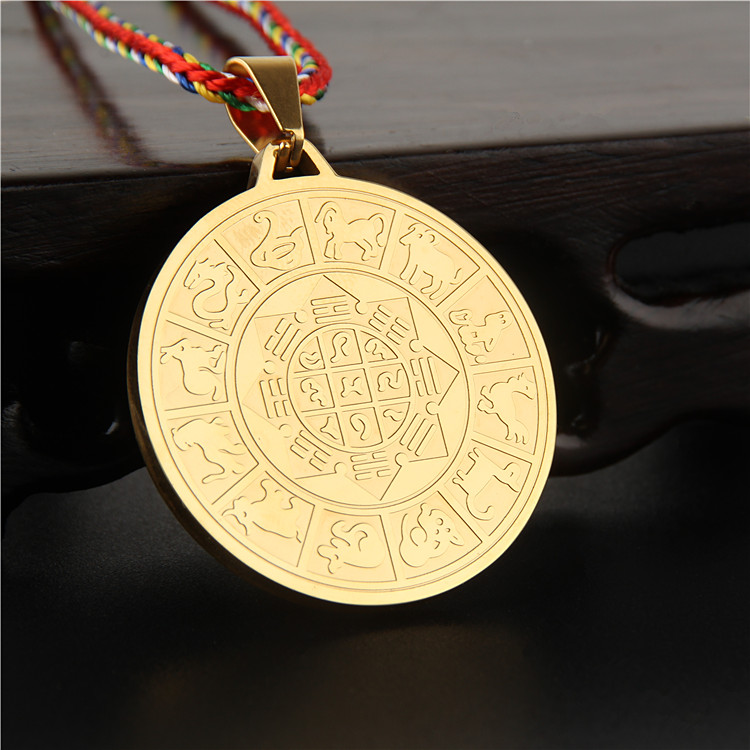 The Tibetan Knot Edge Manjusri Manjusri Mantra Mantra of the XII Zodiac Nine Palace Curls Pendant ten at ease with necklace ornaments