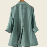 Зеленая летняя куртка, костюм для отдыха, защита от солнца, оверсайз