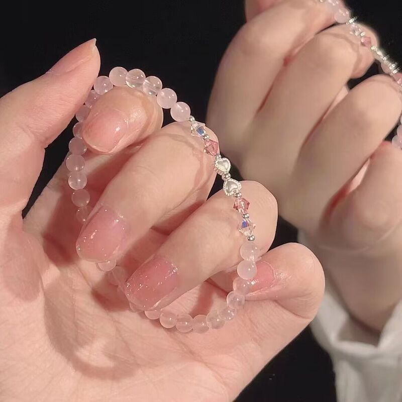 Peach Soda Sweet Bow Beaded Bracelet Sparkling Crushed Stone Bracelet Best Friend Jewelry Student Gift Peach Soda Sweet Bow Beaded Bracelet Sparkling Crushed Stone Bracelet Best Friend Jewelry Student Gift