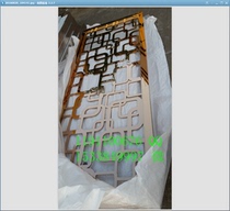 One plus one ancient bronze hollowed-out stainless steel decorated flower lattice Shenyang stainless steel rose gold screen