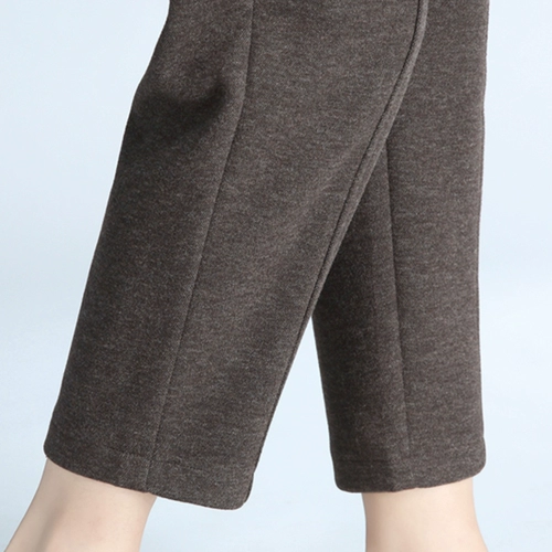 Шерстяные демисезонные леггинсы, штаны для отдыха, свободный прямой крой, высокая талия, подходит для подростков