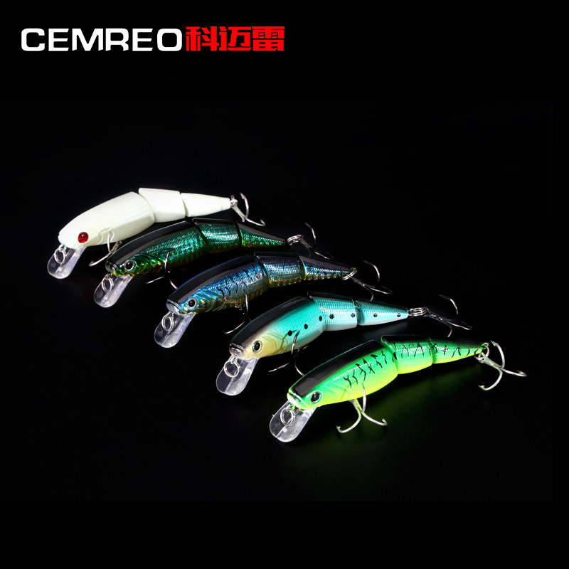 Cemreo Thunder Three-section Fish Mino Lujah Bait Hard Bait Far Throw Floating Surface False Bait Sea Fishing Freshwater Bass Bait Fish Teething Bait