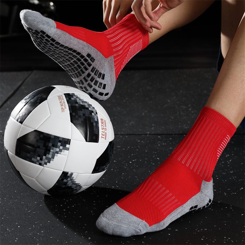 JINGMAI Jingmai football socks men's short tube football game thickened towel bottom middle tube sports socks non-slip socks