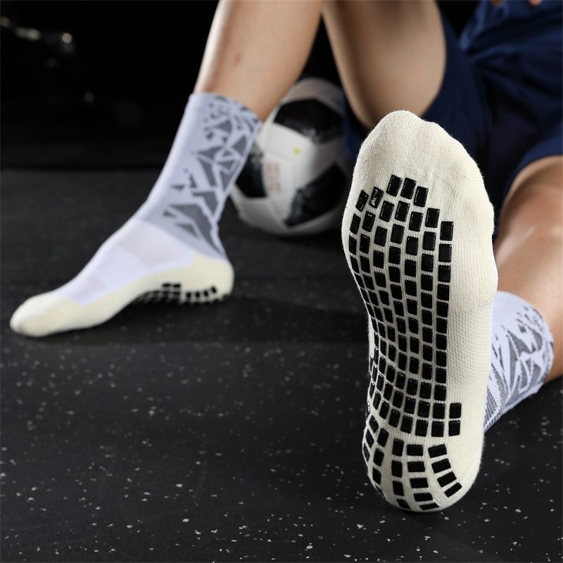 JINGMAI Racing Football Socks Men's Middle Barrel Sports Socks Football Thick Towel Bottom Men's Wear Resistant Non-Slip Socks