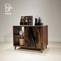 Paya ancient wood wabi-sabi style tea cabinet large capacity solid wood tea cabinet Orchid wood cabinet door