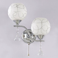 Серебряная лампочка с подсветкой, переключатель со шнуром