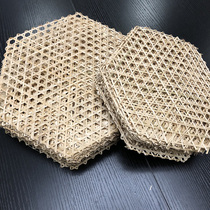 Kindergarten Chinese style corridor environment hanging decoration handmade decoration hanging farmhouse hollow bamboo piece ring creation material