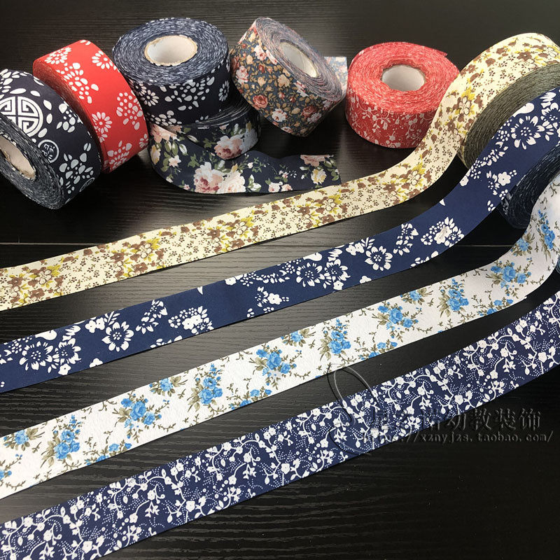 China Fengkindergarten handmade environment layout materials blue flower printing package and cloth decoration