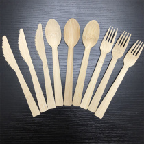 Bamboo Fork Spoon Kindergarten Circular Material Childrens Creative DIY Painting Decoration Material