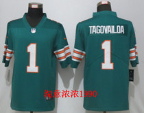 NFL olive uniform Man Dolphins 1 Tagovailoa mens jersey