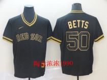 Boston Redsox 50#BETTS Red Sox new baseball uniform men
