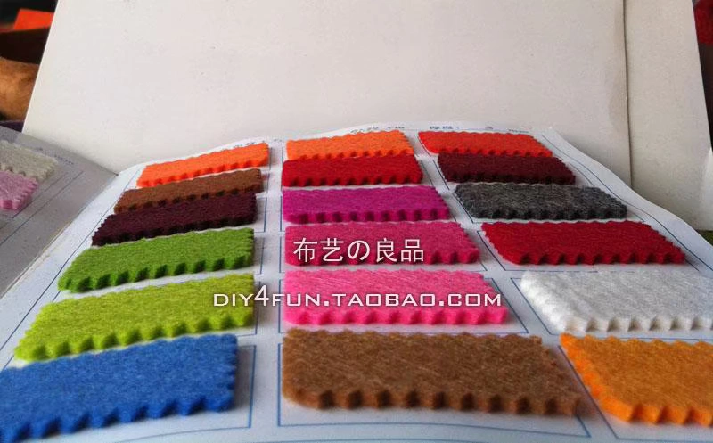 Vải dày màu dày 3 mm làm bằng tay DIY vải không dệt túi xách ipad túi vải làm bằng vải