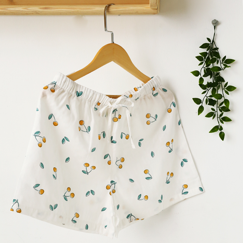 The Xiaomi steamed bun is a little more The summer in which the clear wind has been in the air) Pure cotton double layer yarn home shorts sweet and cute sleeping pants