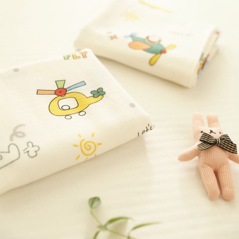 Cartoon double-layer yarn pure cotton animal single pillowcase cute cloud rabbit pillowcase rabbit year bedding