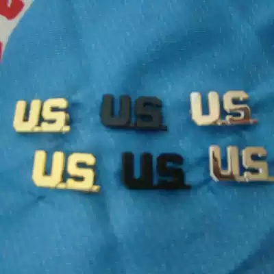 Metal badge US US collar Flower collar badge Dress regular service with chapter cap badge