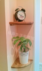 Декоративная полка 高端包邮//出口壁挂/实木/外贸原单/橡木/柞木/扇形搁板