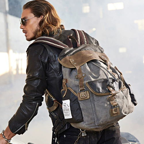 Тканевый ретро рюкзак, вместительный и большой полушлем для велоспорта для путешествий, шлем