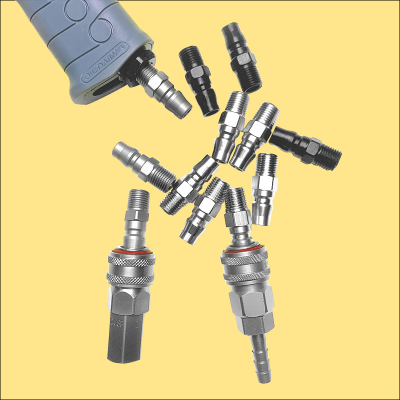 PNEUMATIC WRENCH SMALL PNEUMATIC WRENCH INTAKE JOINT ORIGINAL FIT QUICK SUCCESSION TOOL HIGH WEAR RESISTANT INTAKE PIPE MALE INNER WIRE SELF-LOCK