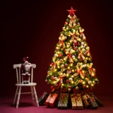 Рождественский реалистичный креативный декор для гостиной для домашнего использования, премиум класс