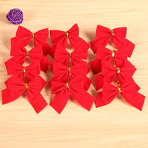 Love Novelty Christmas Decorations Christmas Tree Pendant Ornament Red Little Butterfly Knot 12 22g