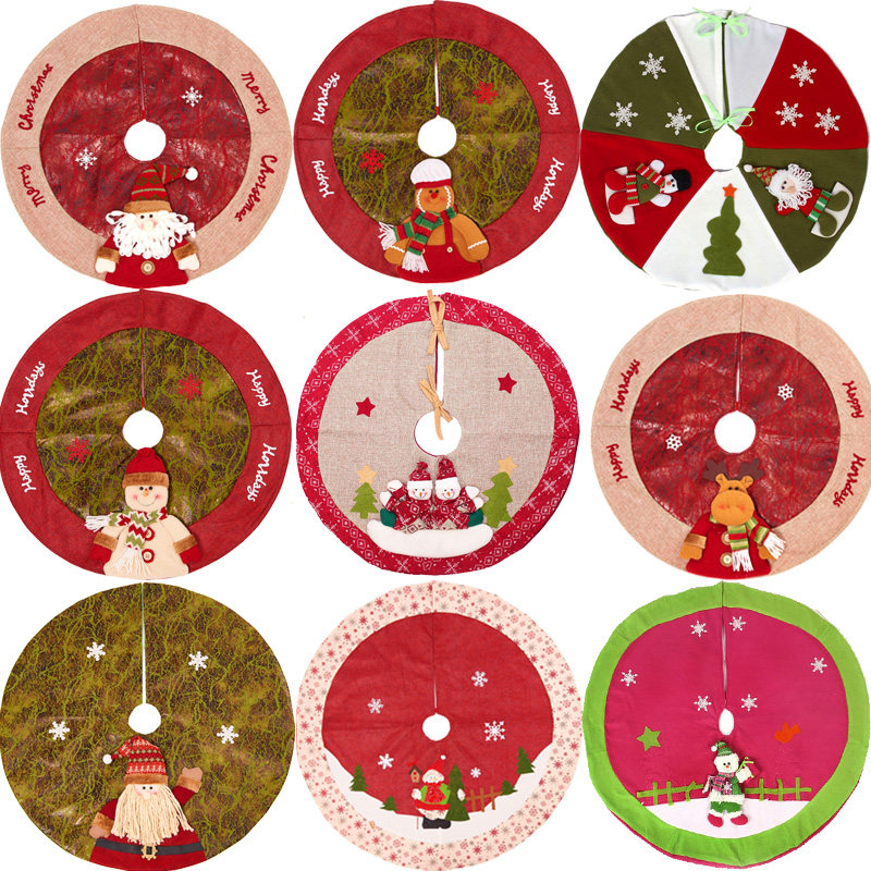 Christmas Decoration Christmas Tree Decoration Christmas Tree Skirt Red Christmas Tree Apron Tree Skirt